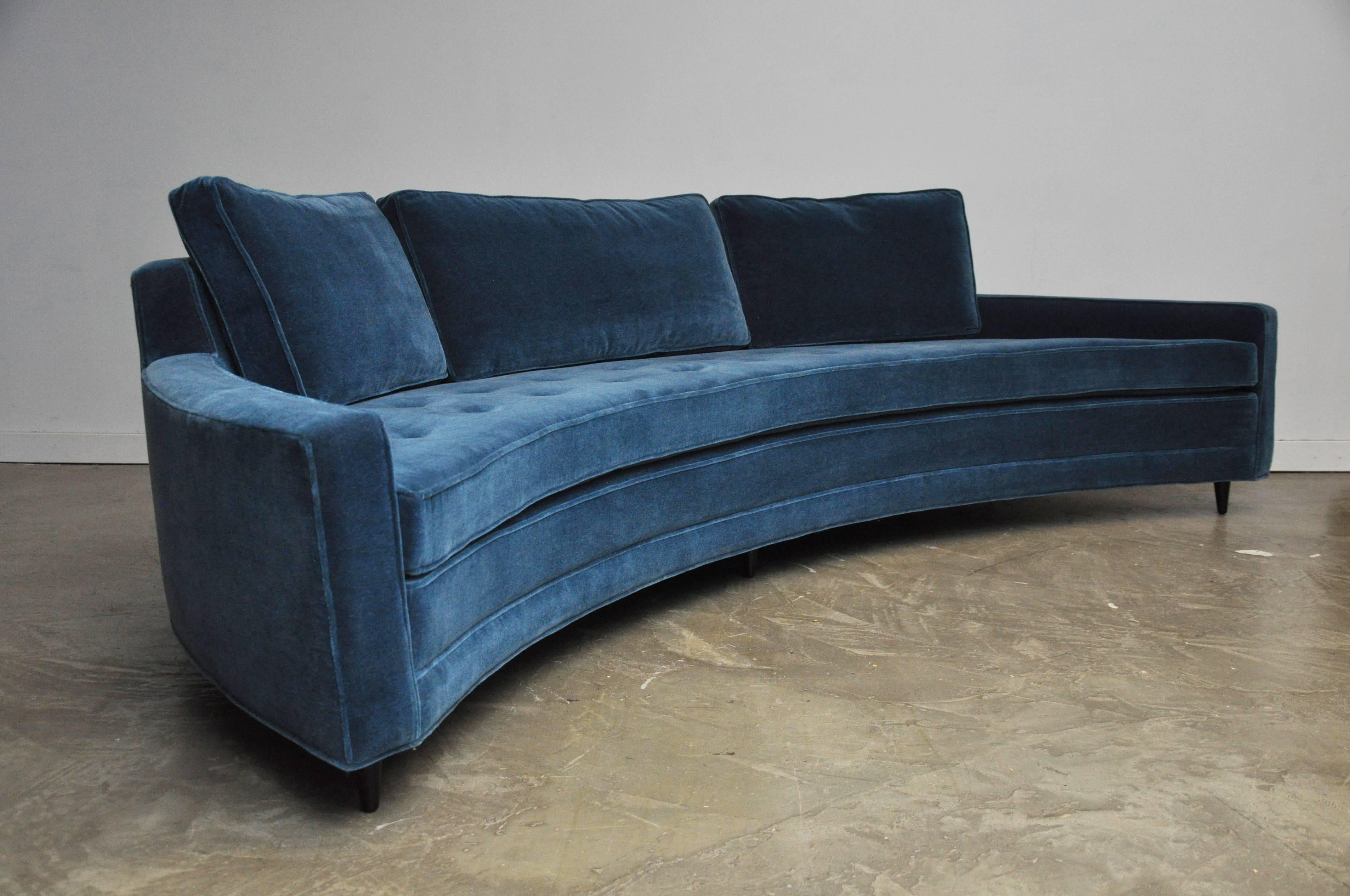 20th Century Harvey Probber Pair of Curved Front Sofas