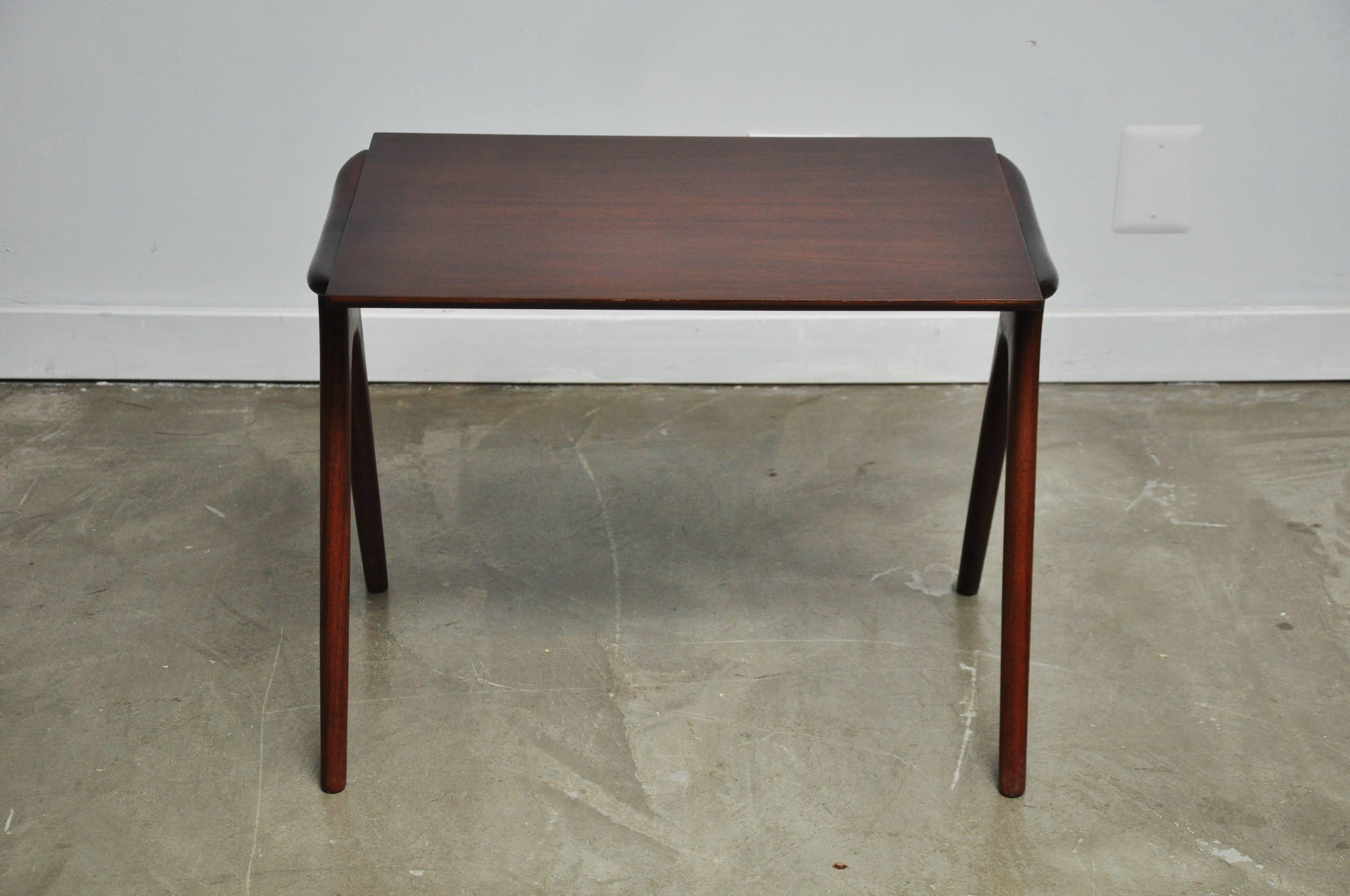 American Vladimir Kagan Walnut Side Table