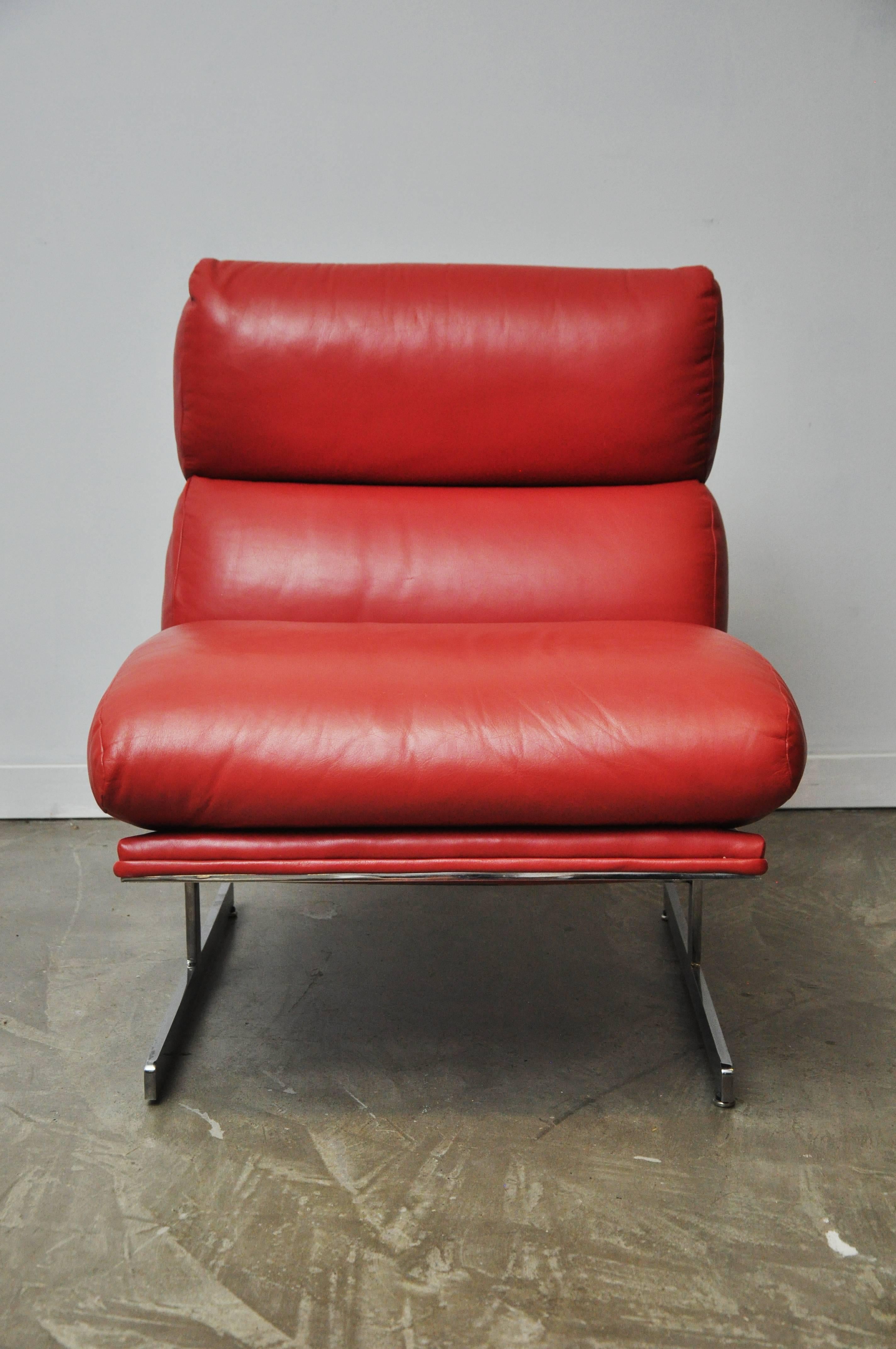 Mid-Century Modern Kipp Stewart Arc Lounge Chair for Directional