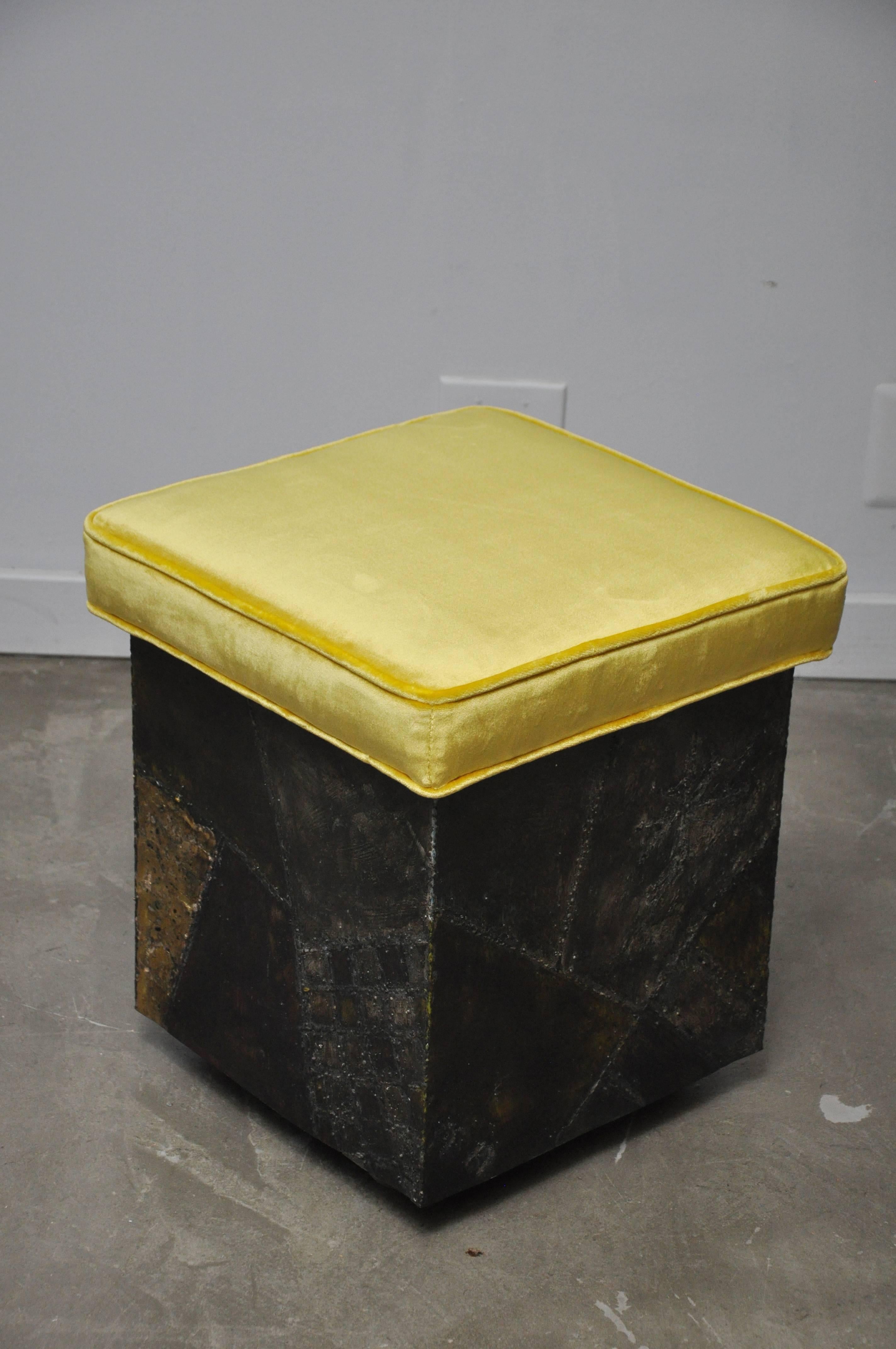 Paul Evans Welded Steel Stool, 1967 In Excellent Condition In Chicago, IL