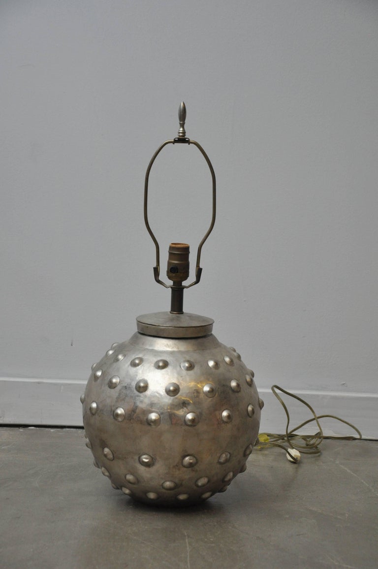Studded Lamp by Sarreid Ltd at 1stDibs