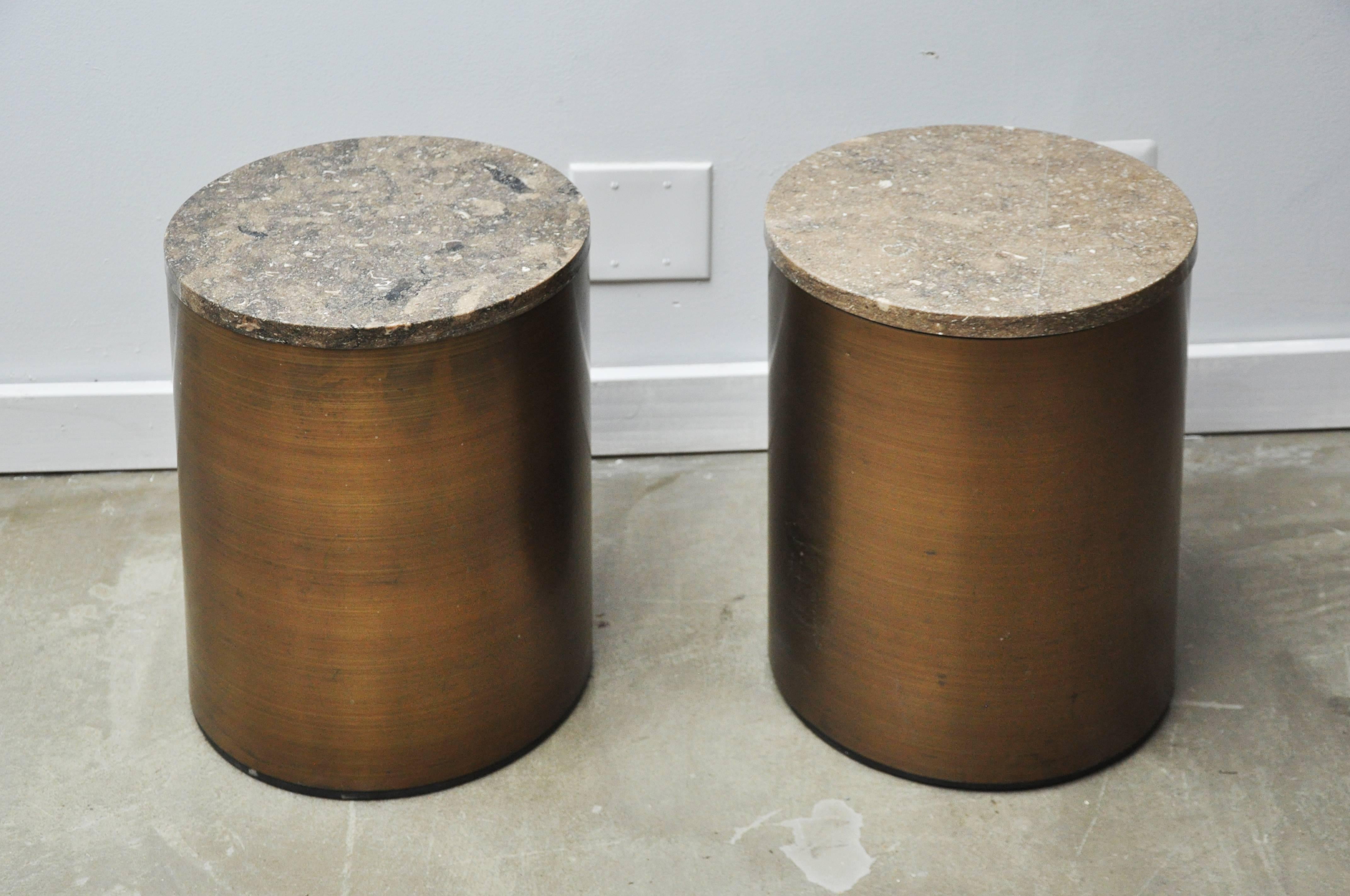 Mid-Century Modern Paul Mayen Storage Side Tables