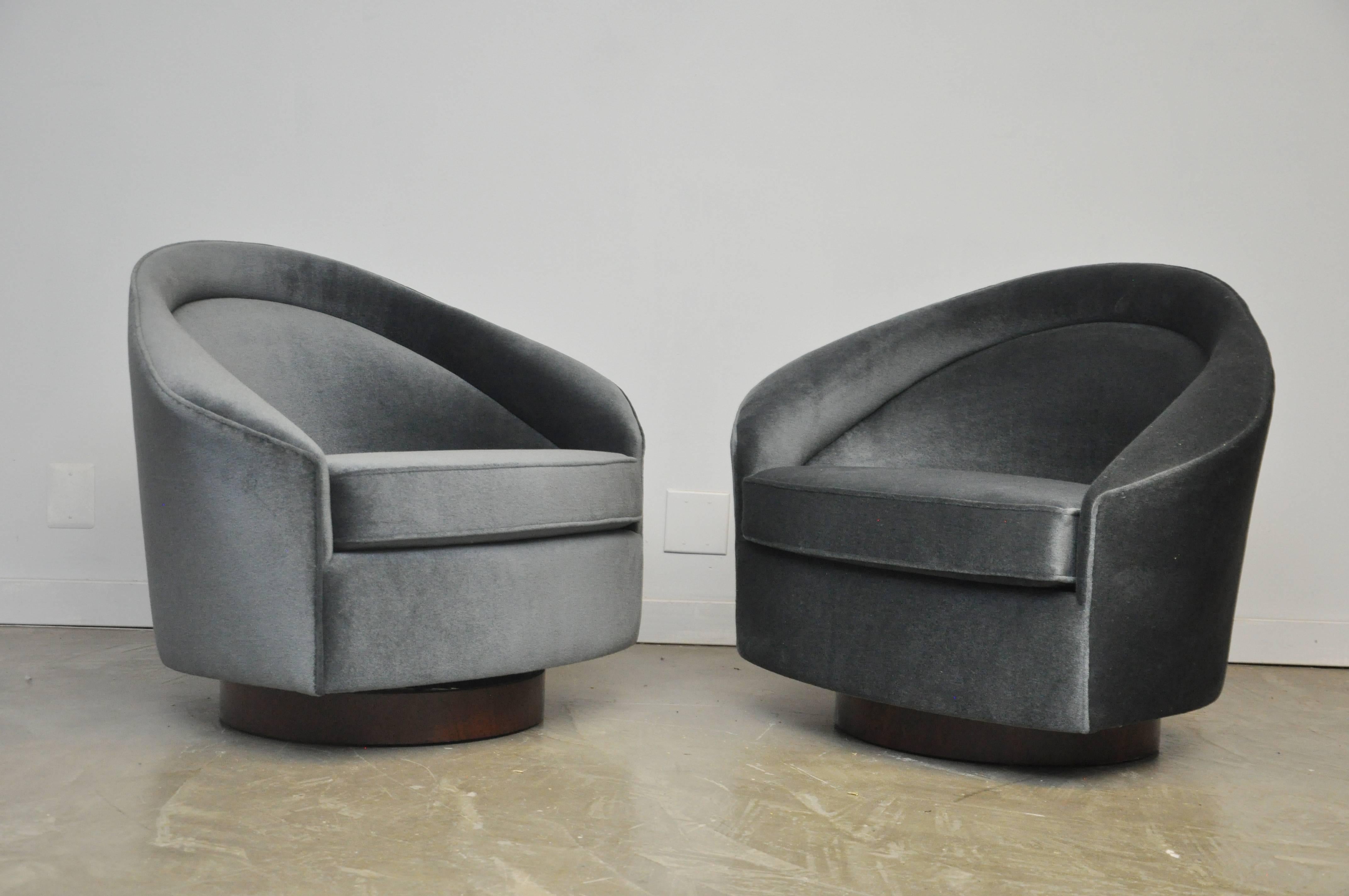 Mid-Century Modern Adrian Pearsall Swivel Chairs