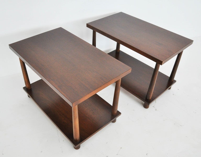 T.H. Robsjohn-Gibbings Lamp Tables In Excellent Condition In Chicago, IL