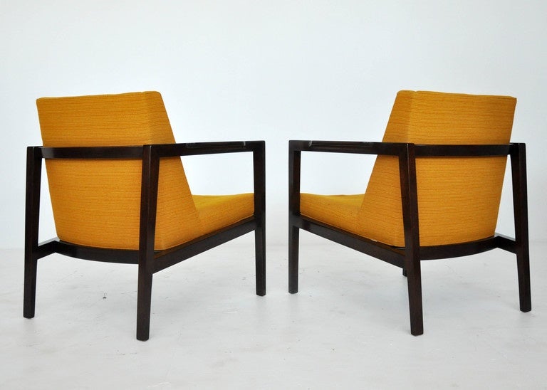 20th Century Dunbar Open Frame Lounge Chairs by Edward Wormley