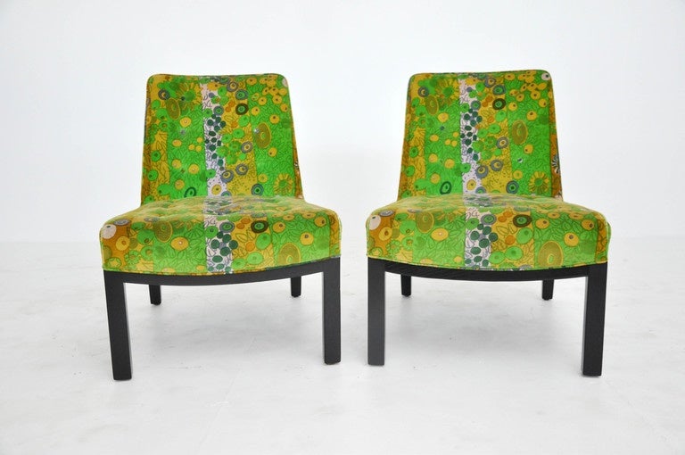 Slipper Chairs by Edward Wormley for Dunbar In Excellent Condition In Chicago, IL