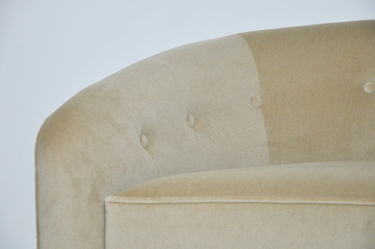 Mid-Century Modern Milo Baughman Swivel Chairs on Walnut Bases