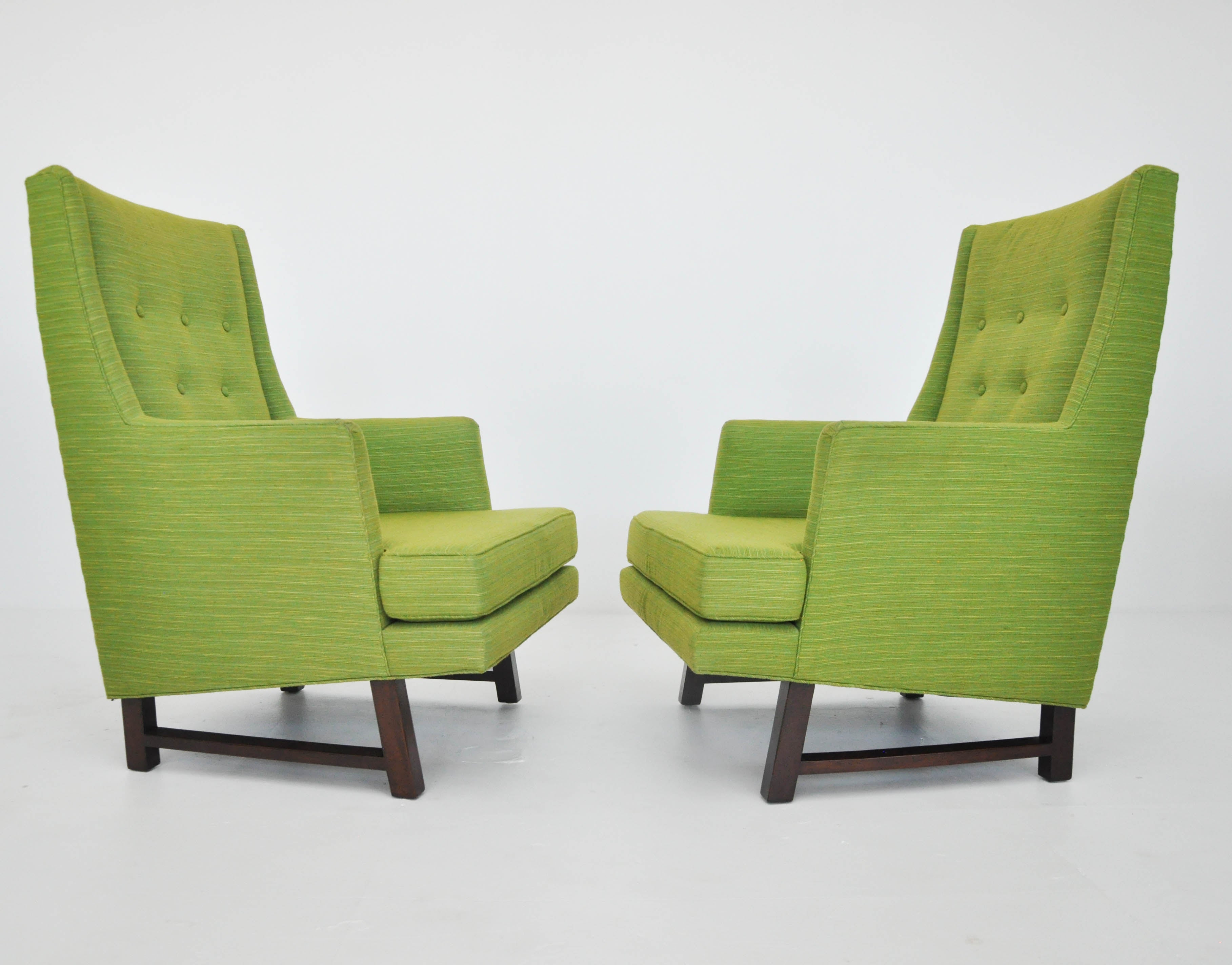 Dunbar High Back Lounge Chairs by Edward Wormley