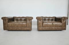 Dunbar Chesterfield Lounge "Party Chairs" by Edward Wormley