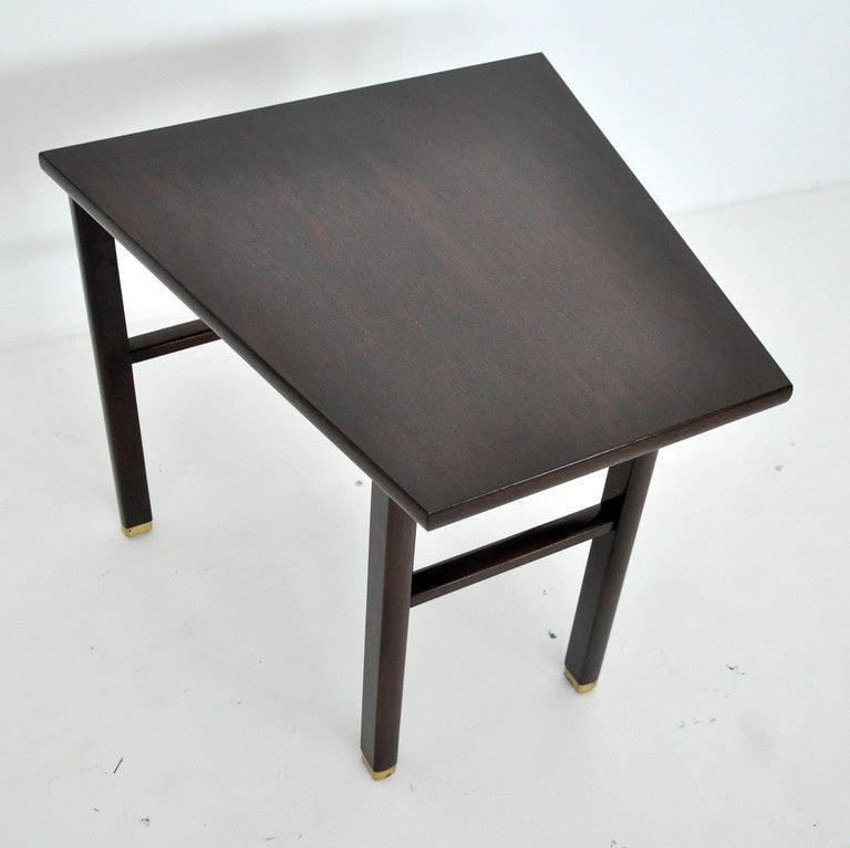 20th Century Dunbar Cantilever Wedge End Table by Edward Wormley