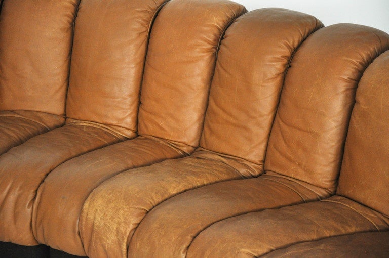 Mid-Century Modern De Sede Ds600 Non-Stop Sectional Sofa