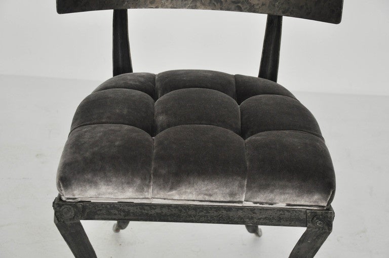 20th Century Steel Klismos Chairs