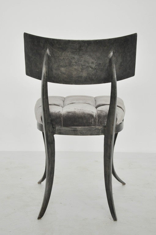 Steel Klismos Chairs 4
