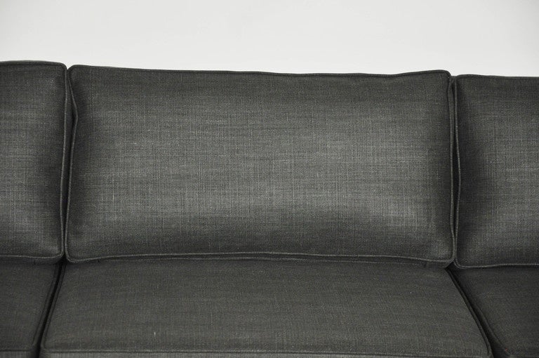Mid-Century Modern Milo Baughman Brass Platform Sofa