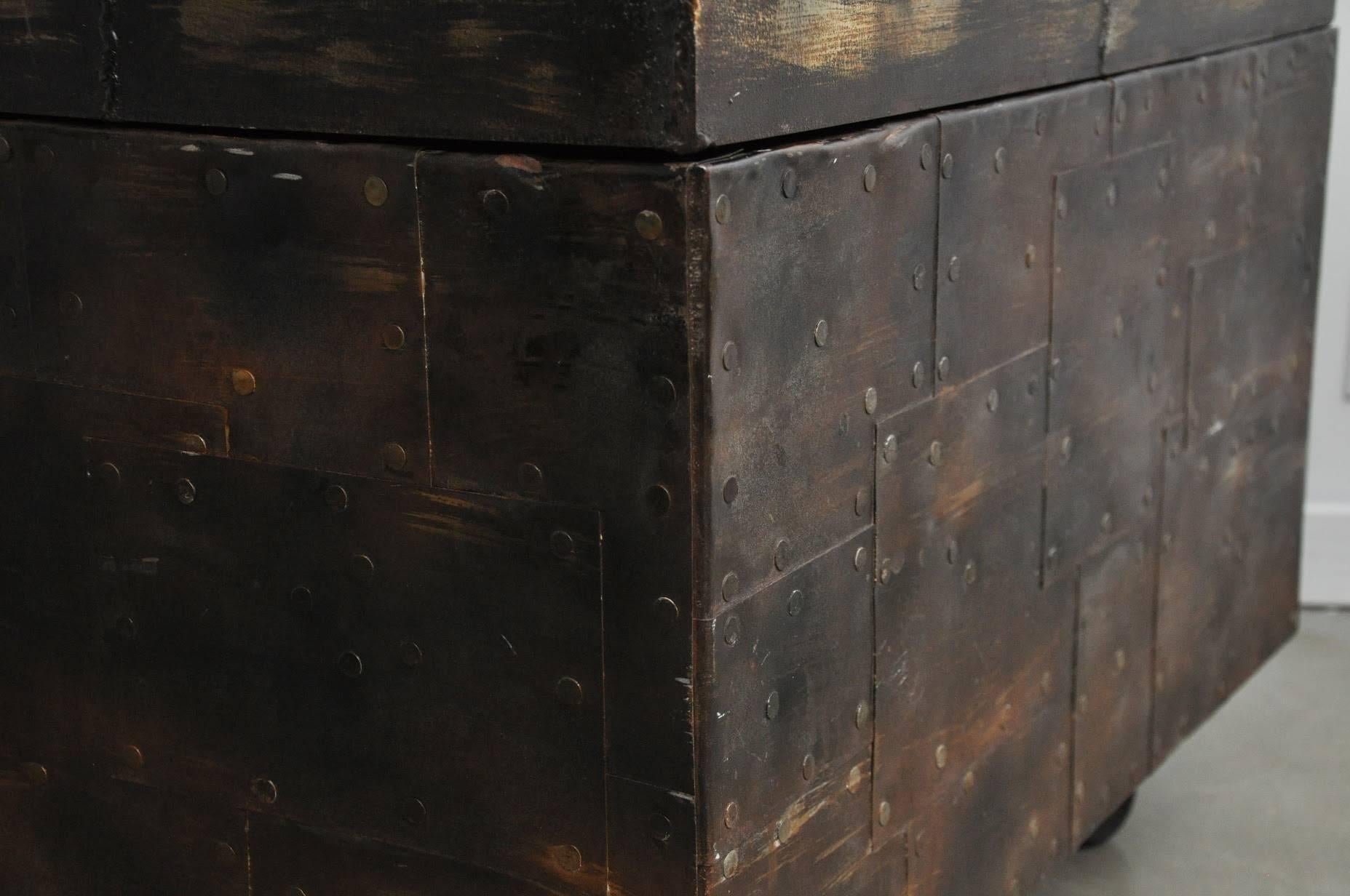 American Paul Evans Sculpture Front Wall Cabinet