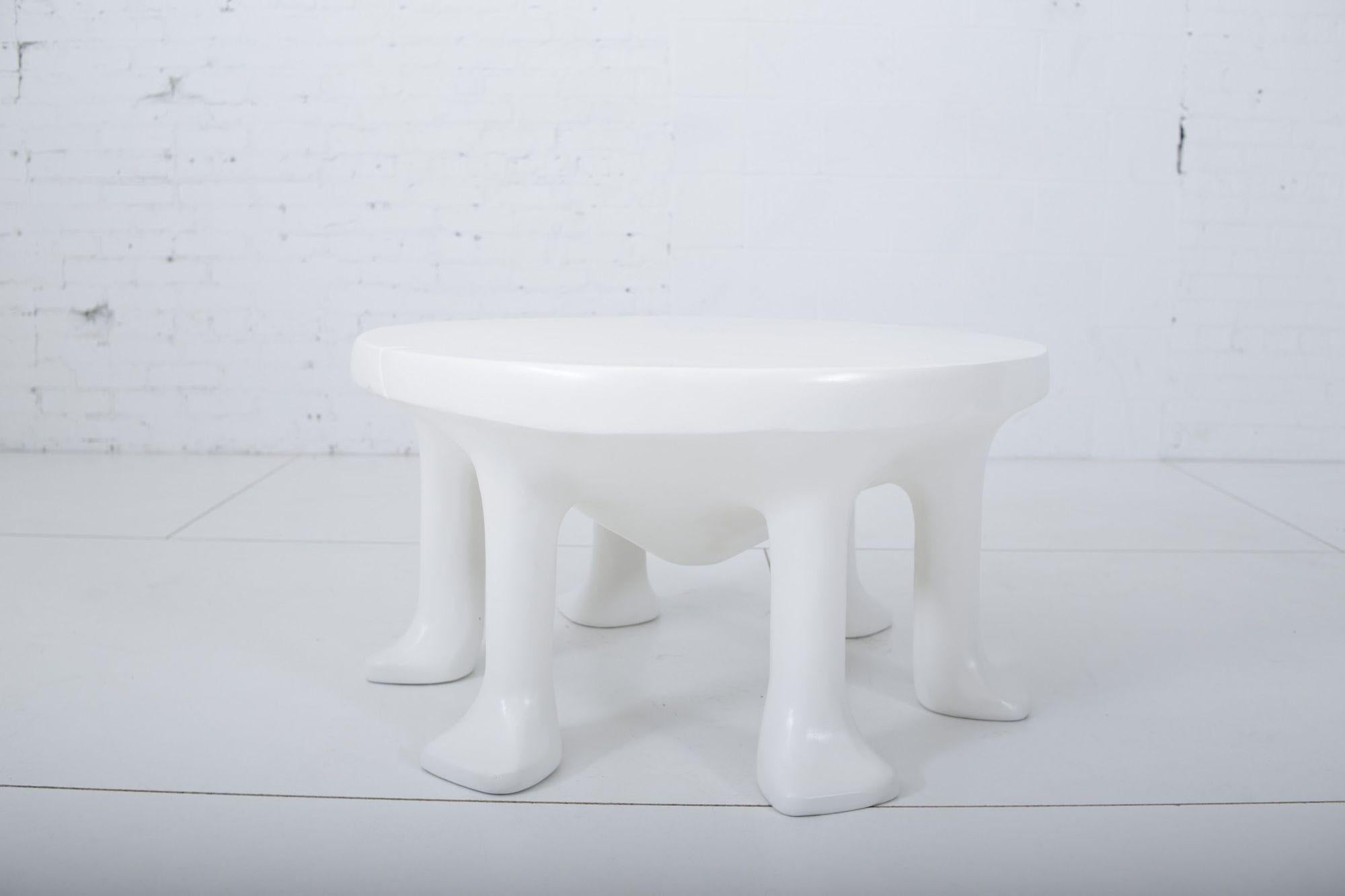 Mid-Century Modern John Dickinson African Leg Table, Signed For Sale