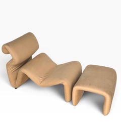 Etcetera Lounge Chair & Ottoman by Jan Ekselius Sweden, c. 1970