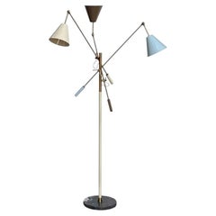 Angelo Lelii “Triennale” Floor Lamp by Arredoluce w/Marble Base, Italy 1950