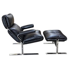 Vittorio Introini für Saporiti Italia: Lounge-Sessel P60 und Ottomane P61, Italien 1970