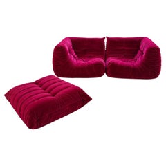 Michel Ducaroy for Ligne Roset “Togo” Sofa & Ottoman, France 1973