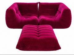 Michel Ducaroy for Ligne Roset “Togo” Sofa & Ottoman, France 1973