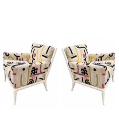 Pair T.H. Robsjohn-Gibbings for Widdicomb Lounge Chairs, 1950