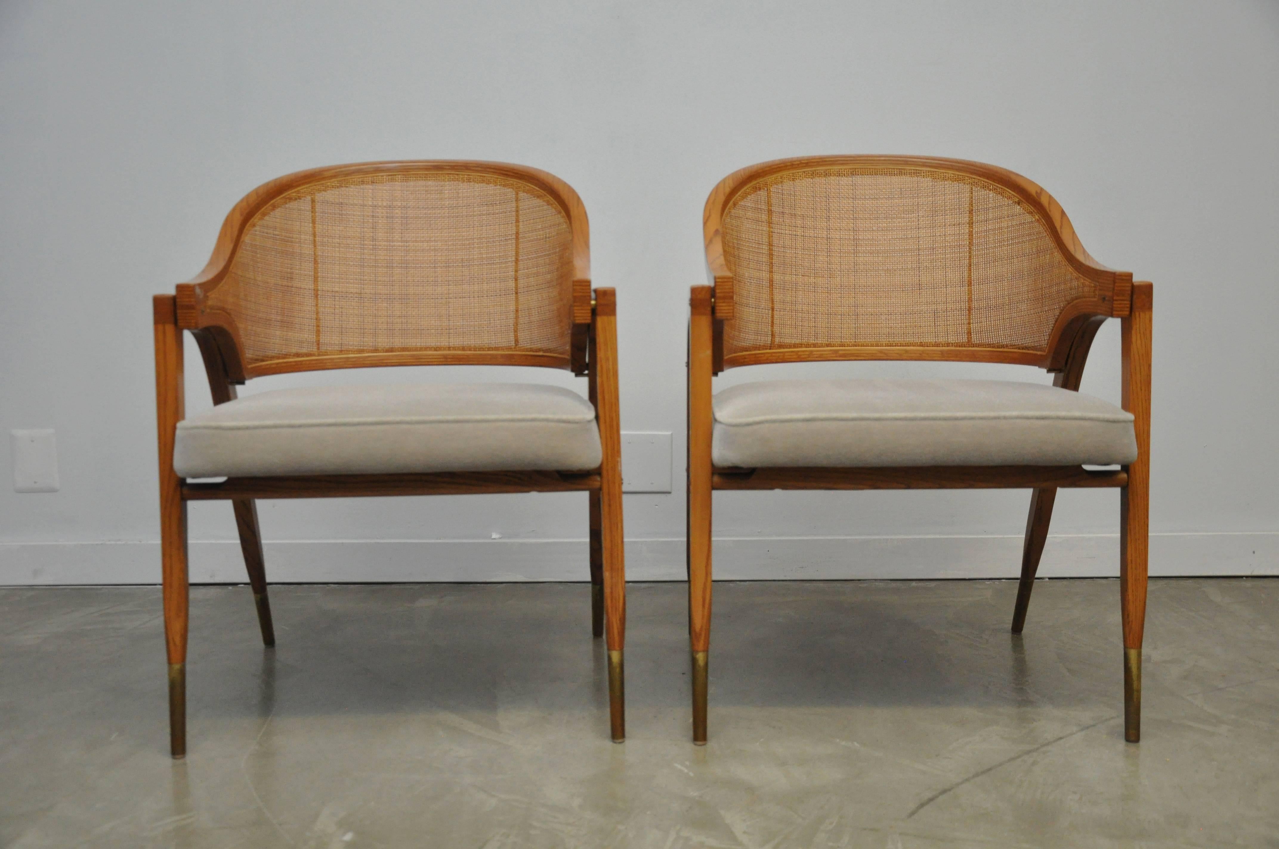 Pair of Captain Armchairs by Edward Wormley for Dunbar 1