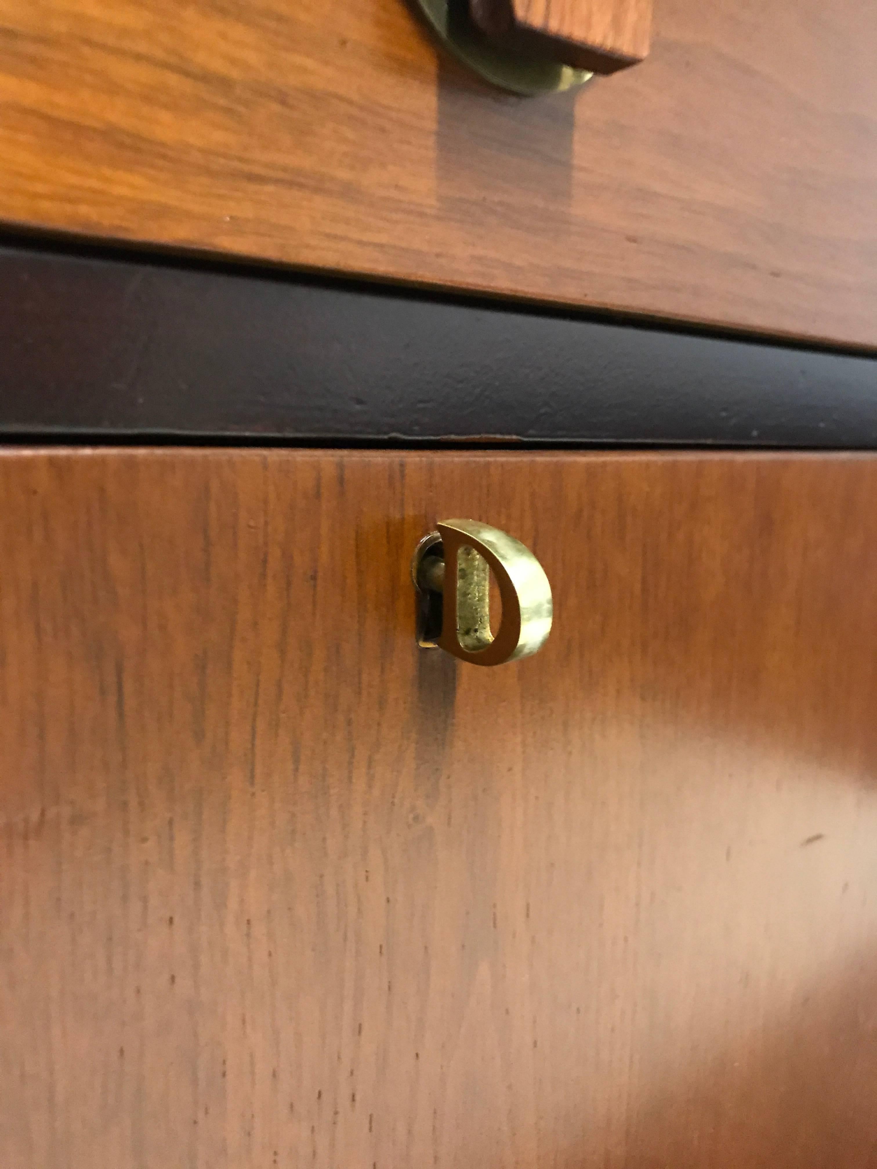 Dunbar Sideboard by Edward Wormley with Brass and Rosewood Pulls 2