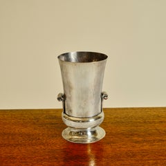 Jarrón con pie de plata de ley de 1930 de William Spratling para Taxco