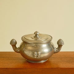 Art Deco Zinn-Terrine mit Deckel von GAB Sweden