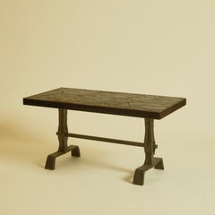 1970s French Marolles Style Brutalist Coffee Table