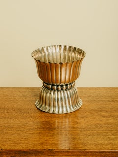 1920s Josef Hoffmann para Weiner Wersktatte Cuenco de plata con pie