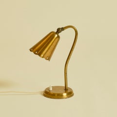 1940s Danish Brass Table Lamp