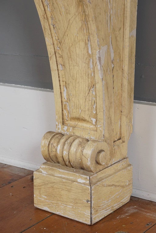 Billy Baldwin Carved and Painted Wood Console Table, circa 1955 For Sale 2