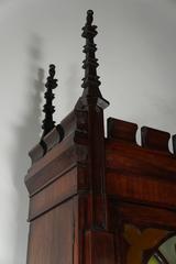 19th Century English Rosewood Gothic Revival Bookcase