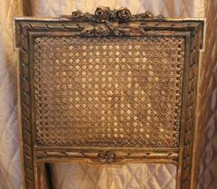 19th Century French Cane Vanity Chair