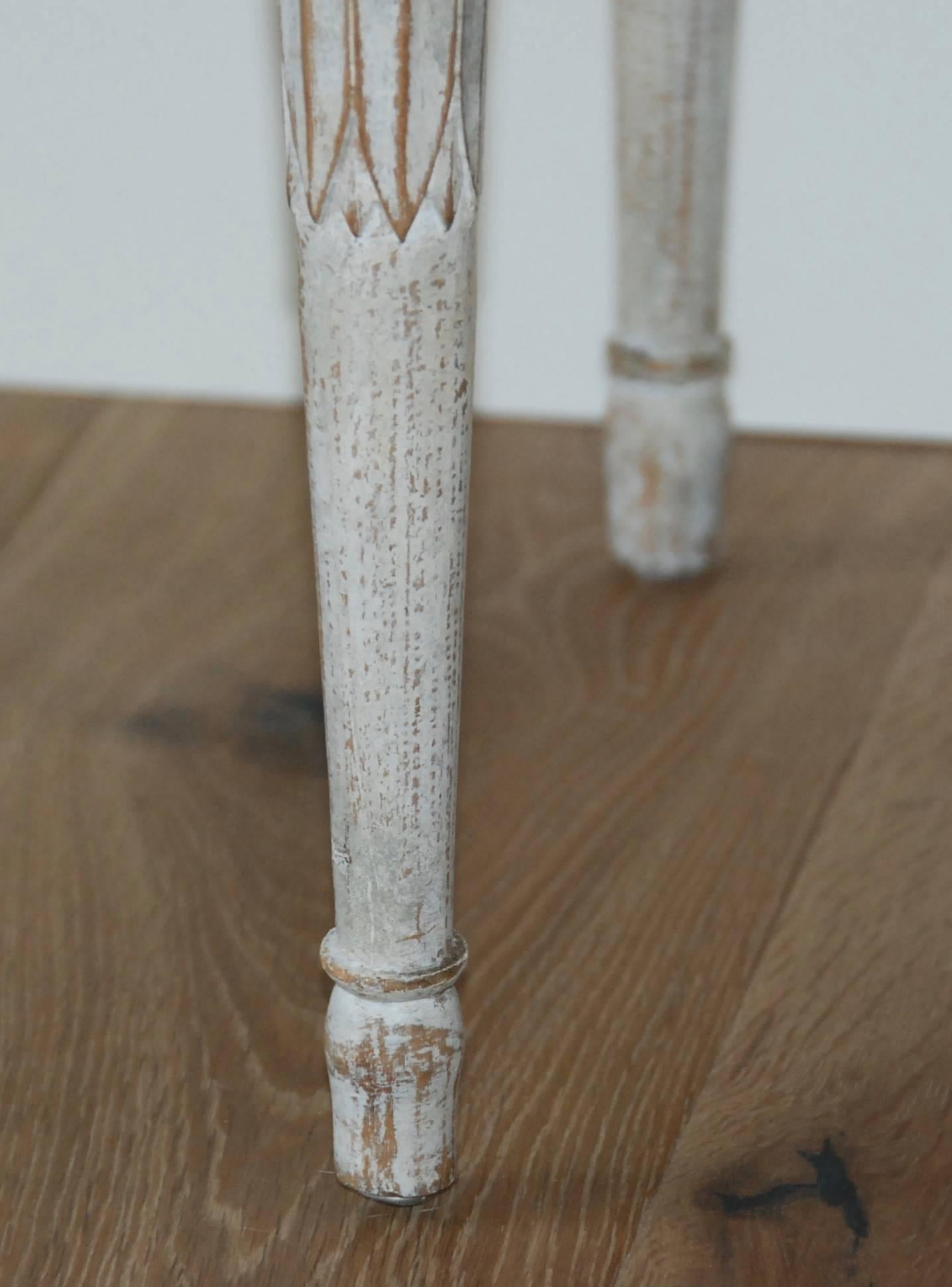 Signed Pair of Swedish Period Gustavian Stools For Sale 6