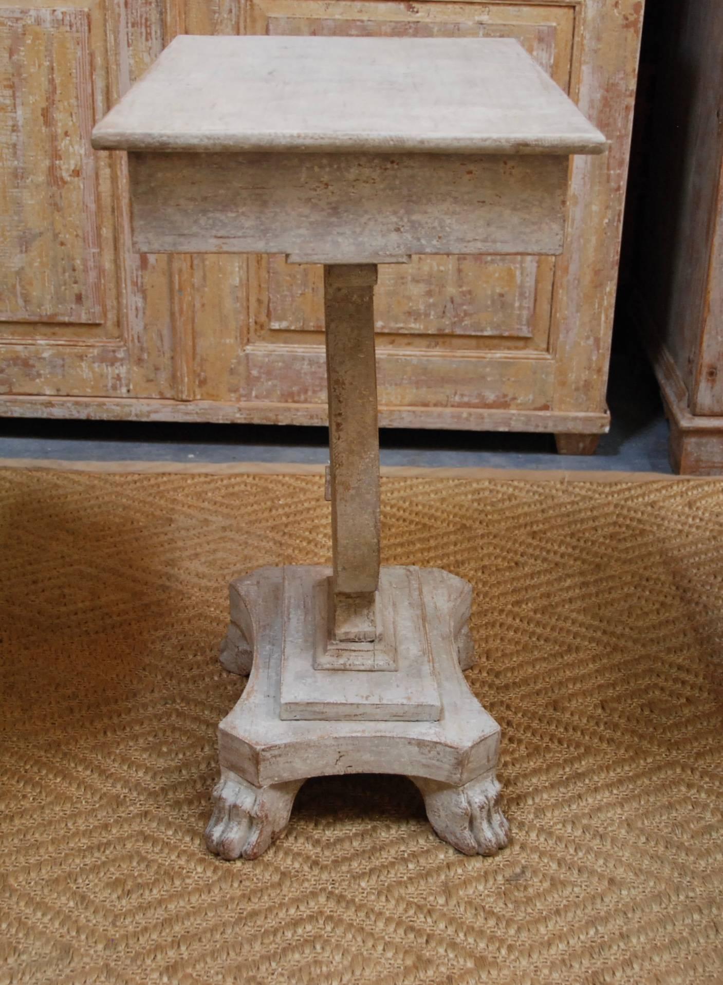 19th Century Swedish Harp Console Table In Excellent Condition In Encinitas, CA