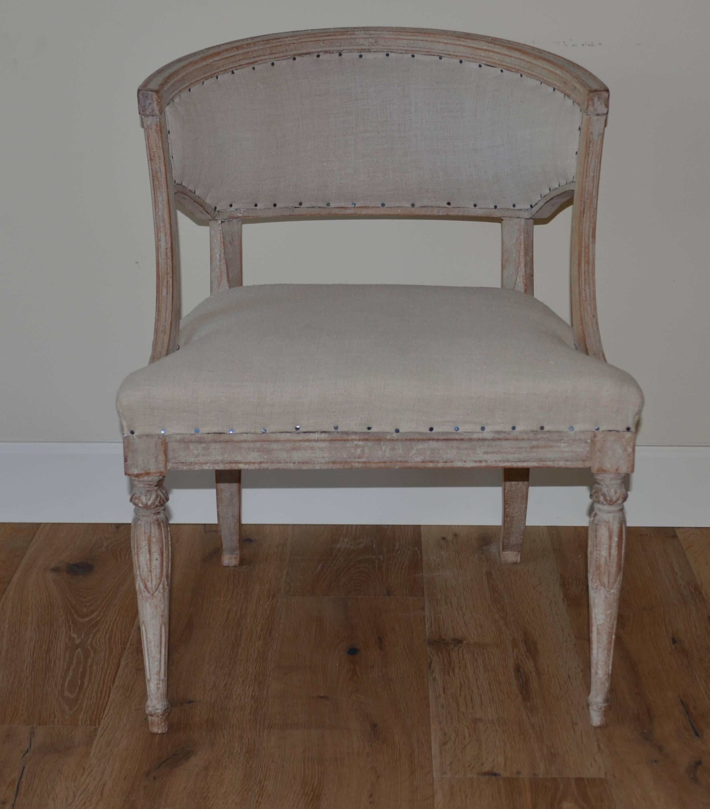 Pair of 19th Century Swedish Barrel Back Chairs 3