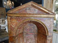 18th Century Spanish Polychromed Niche