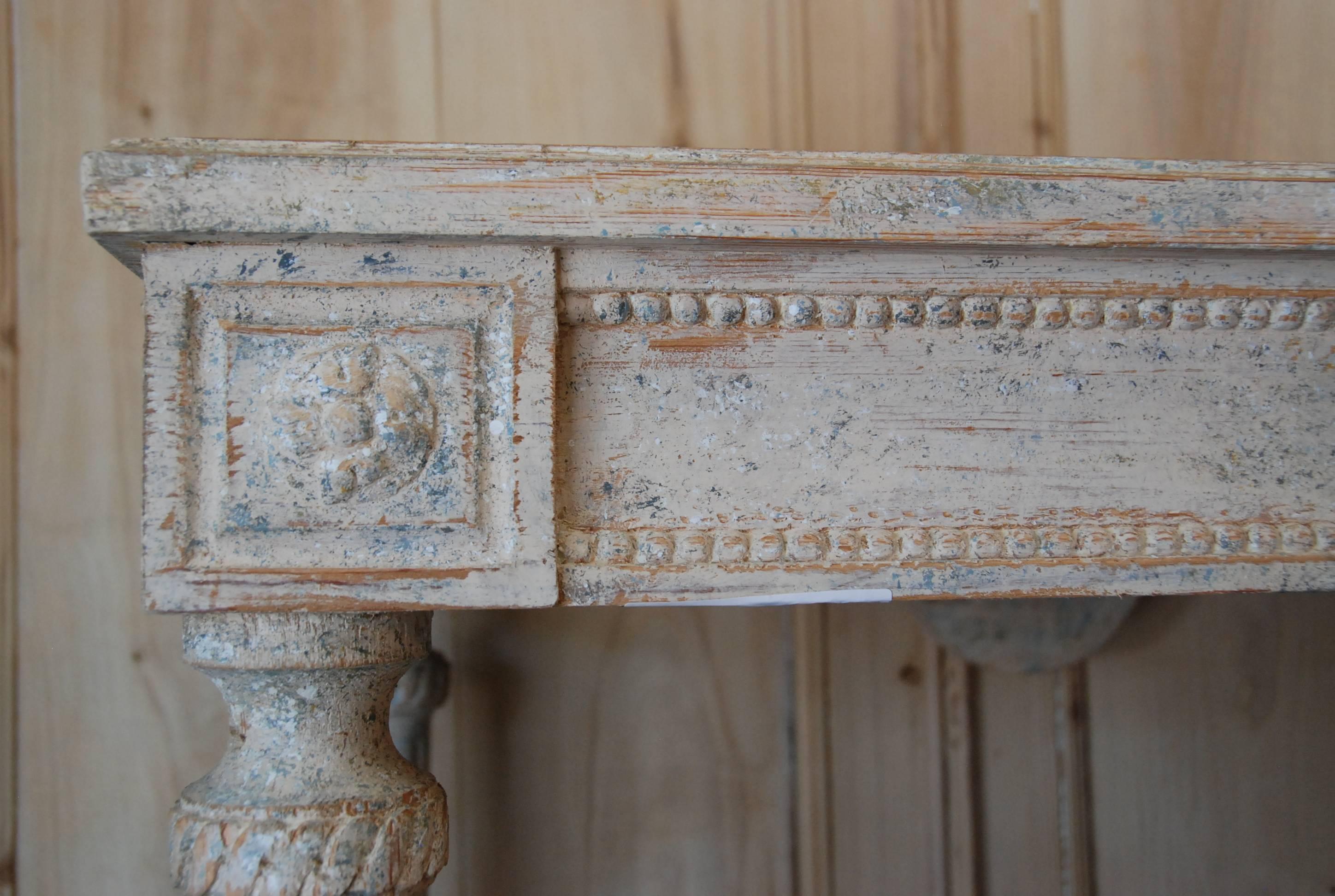 19th Century Swedish Console Table In Excellent Condition For Sale In Encinitas, CA