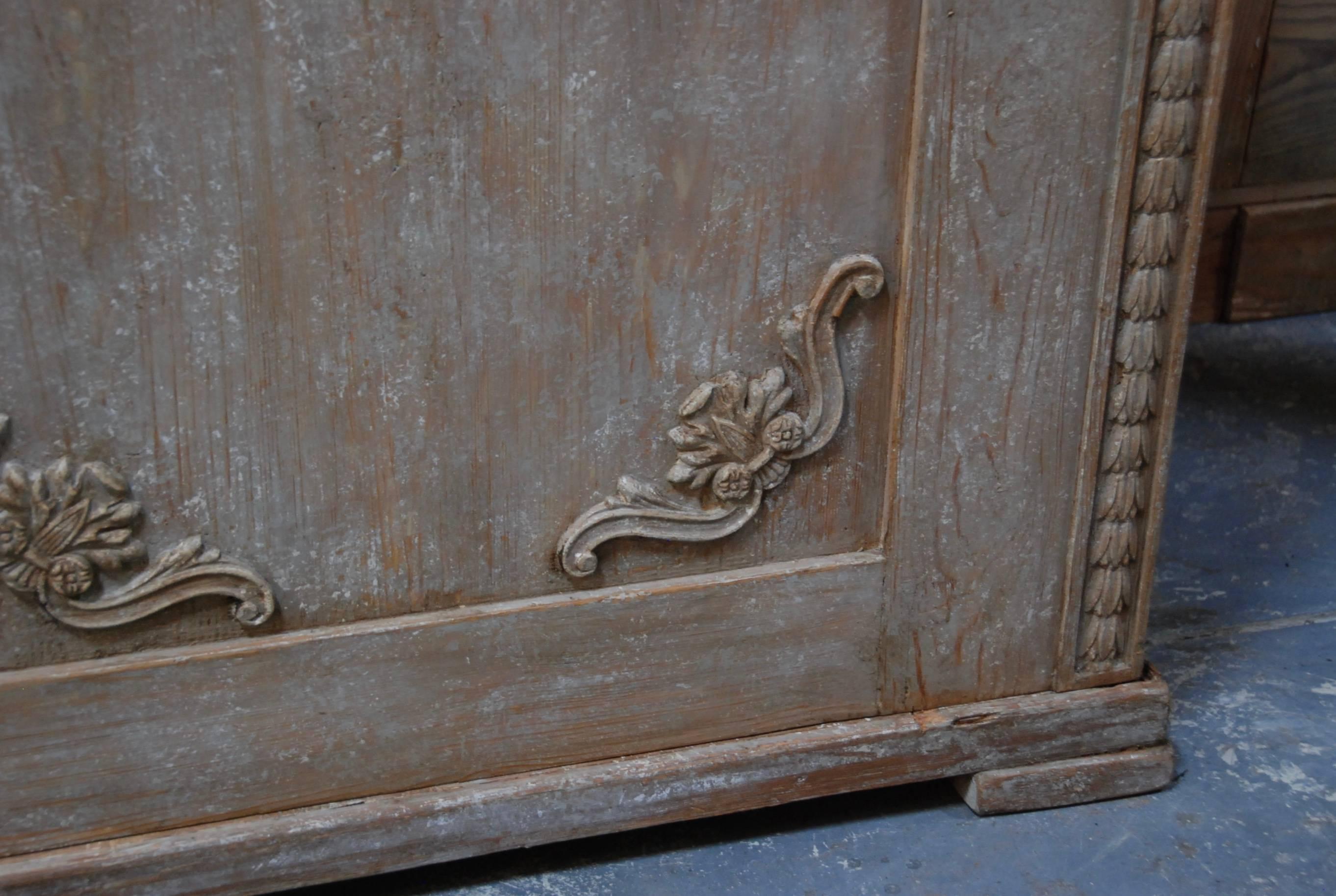 19th Century Swedish Carved Sideboard 4