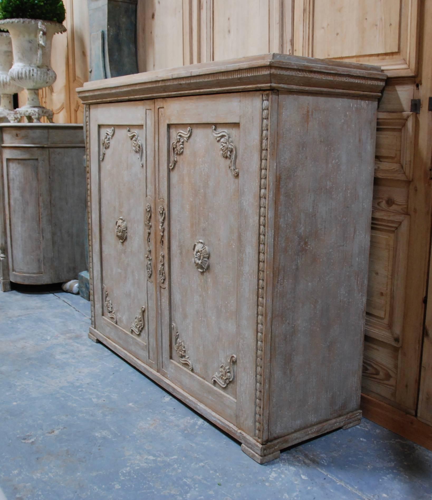 19th Century Swedish Carved Sideboard 6