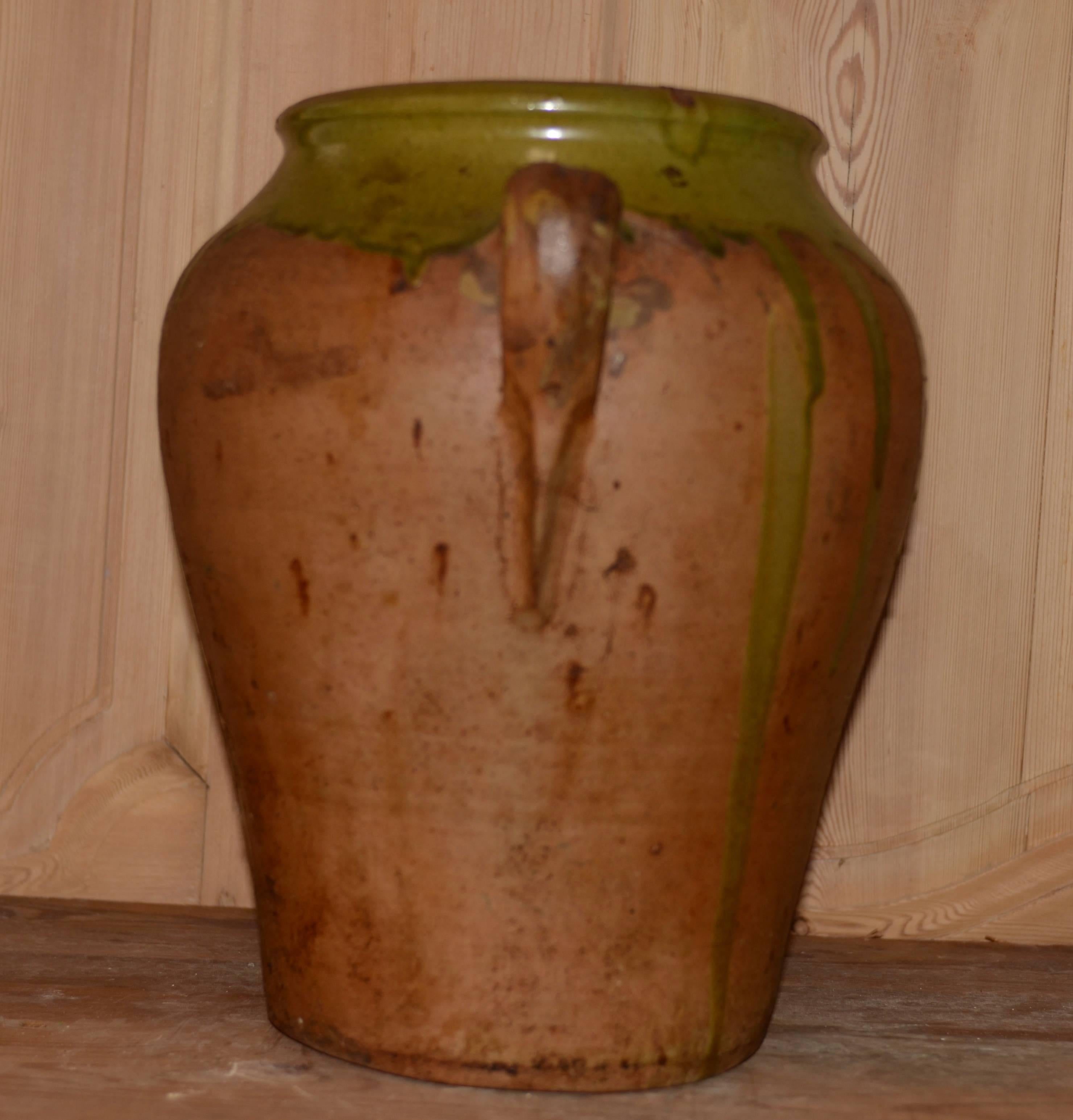 19th Century French Glazed Confit Pot For Sale 3