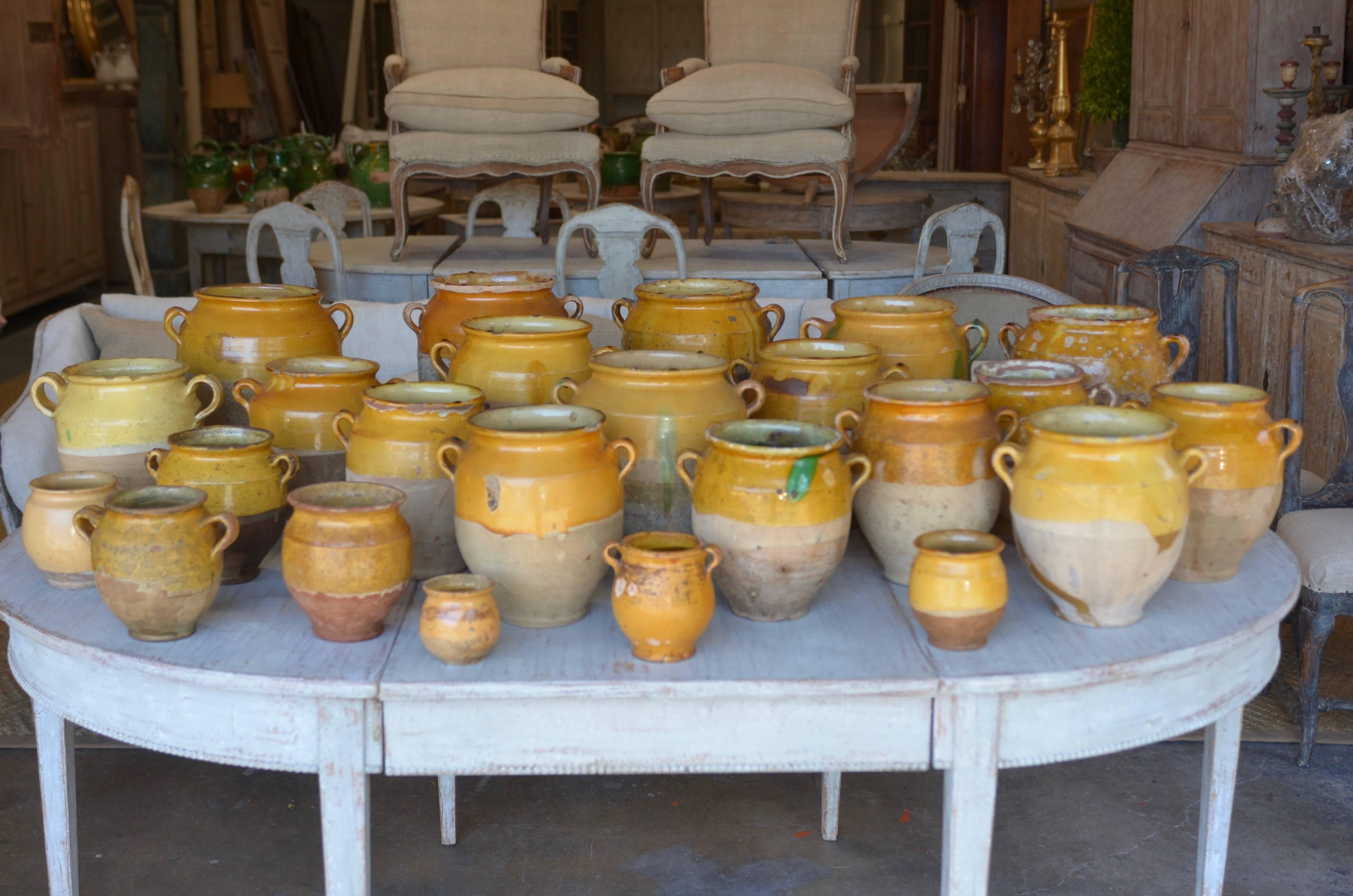 19th Century French Glazed Confit Pot For Sale 6