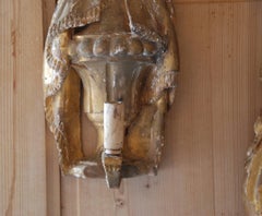 Pair of 19th Century Italian Carved Wooden Sconces