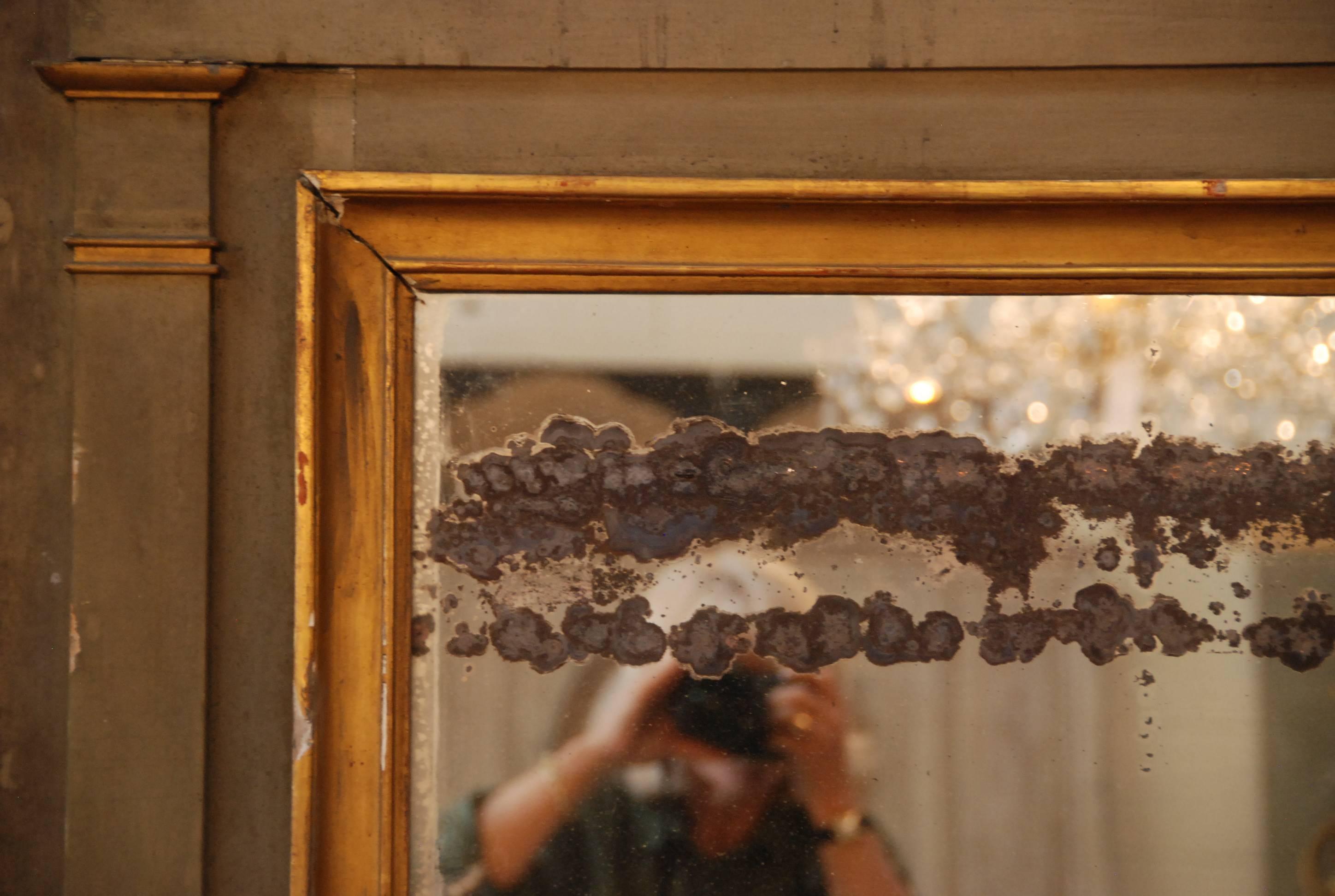 19th Century, French Trumeau Mirror For Sale 4