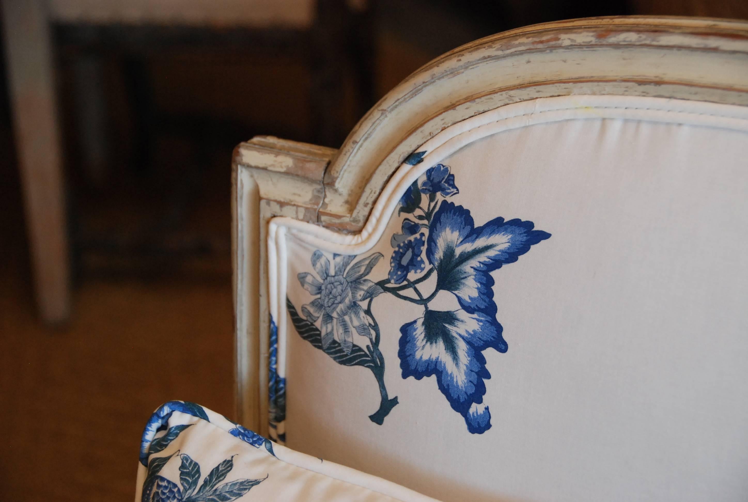 Early 19th Century French Painted Chaise 6