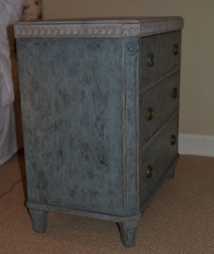 Pair of 19th Century Swedish Gustavian Painted Chests