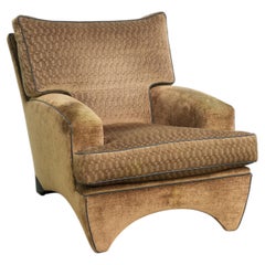 Beautiful fabric Art Deco design armchair by Bart van Bekhoven